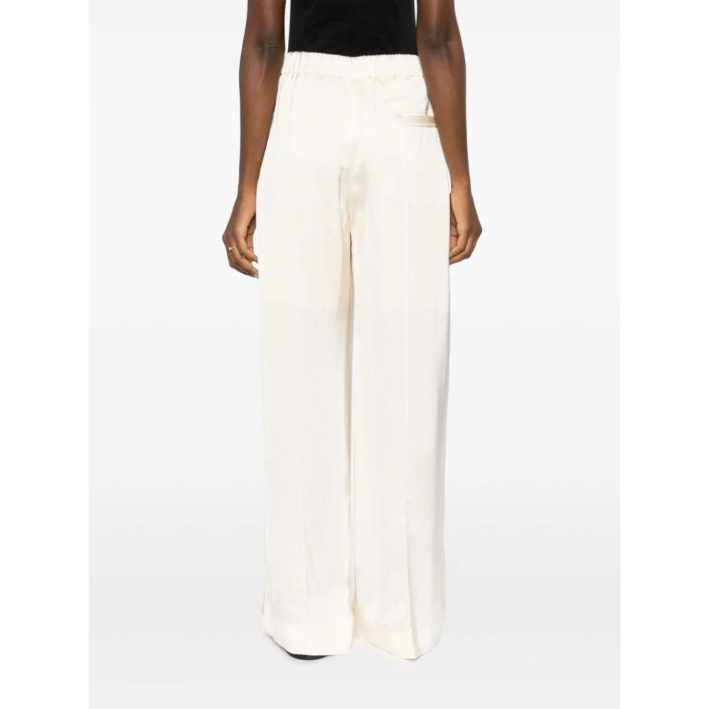 Women's 'Pressed-Crease Elasticated-Waist Flared' Trousers