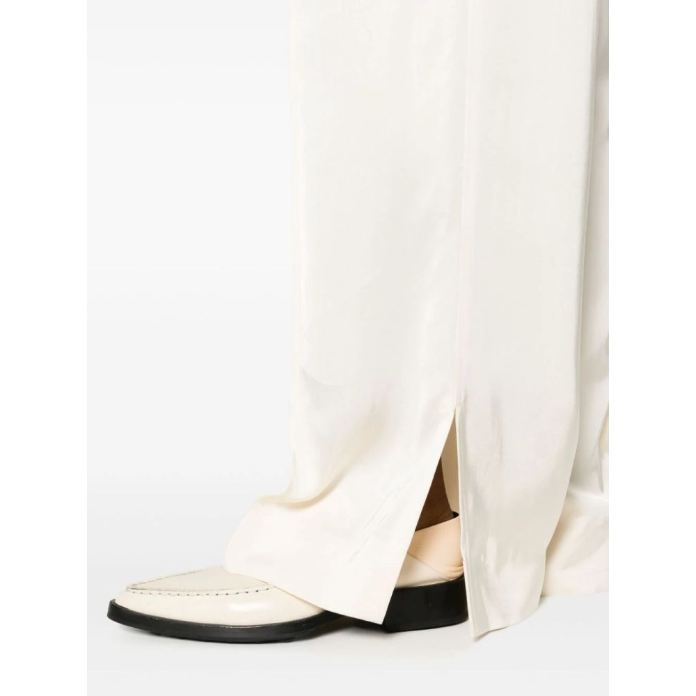 Women's 'Pressed-Crease Elasticated-Waist Flared' Trousers