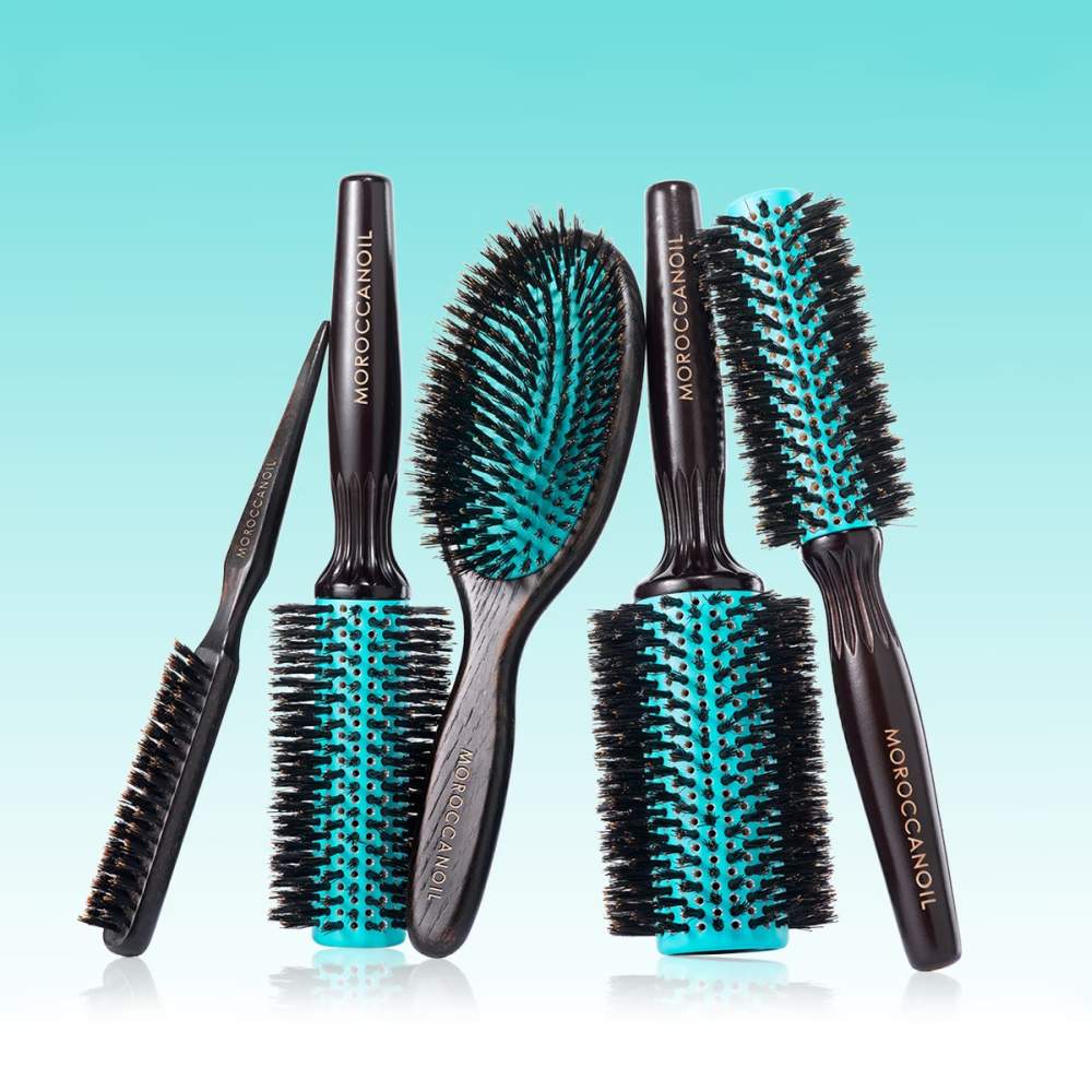 Boar Bristle Round' Hair Brush - 35mm