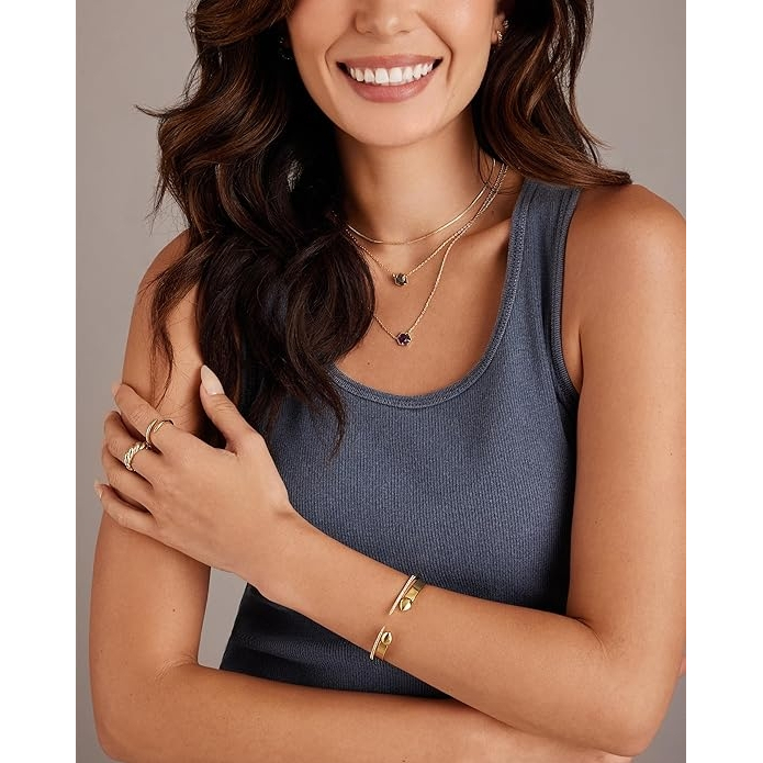 Women's 'Embelisshed Open Cuff Simple' Bangle