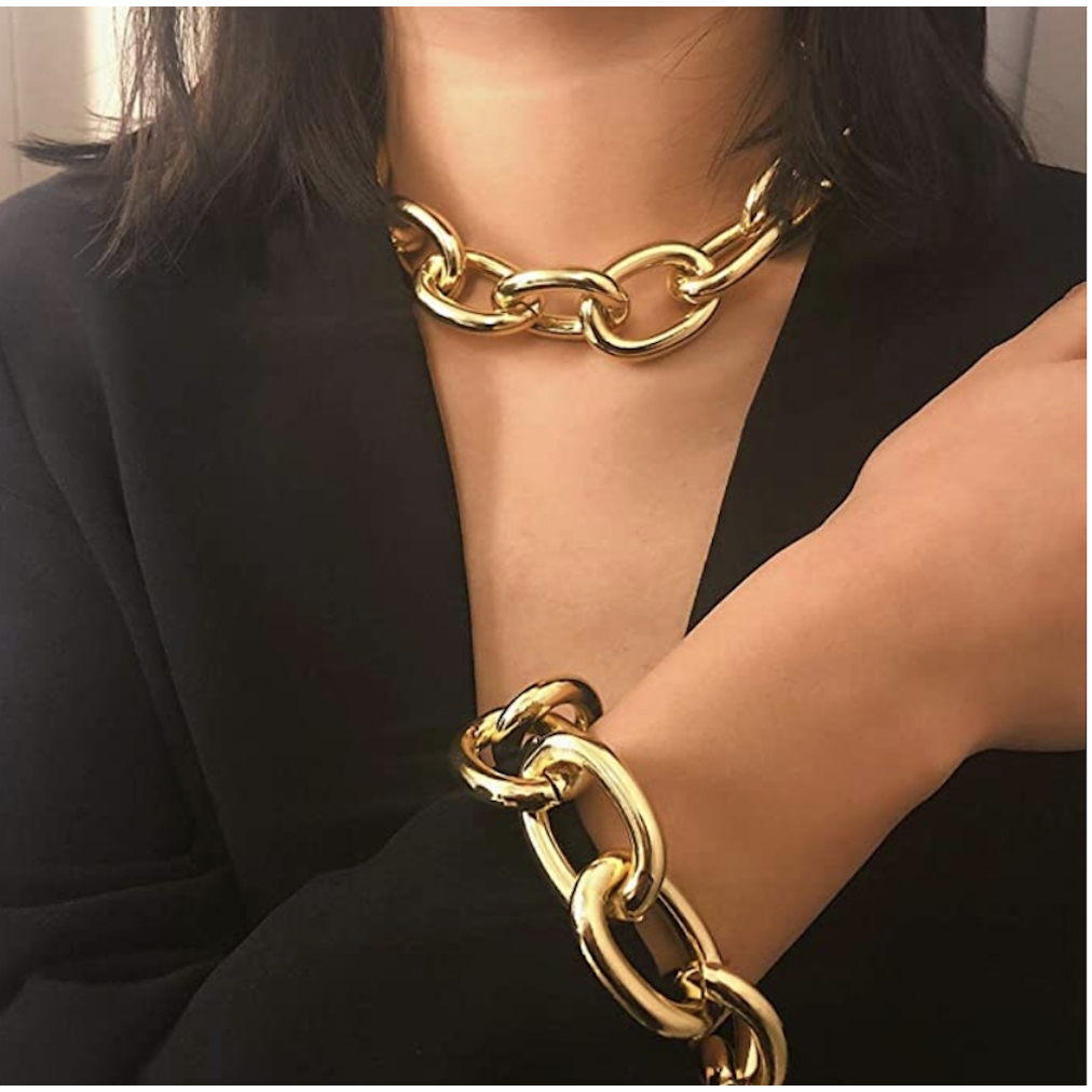 'Polished Chunky Chain' Halskette für Damen