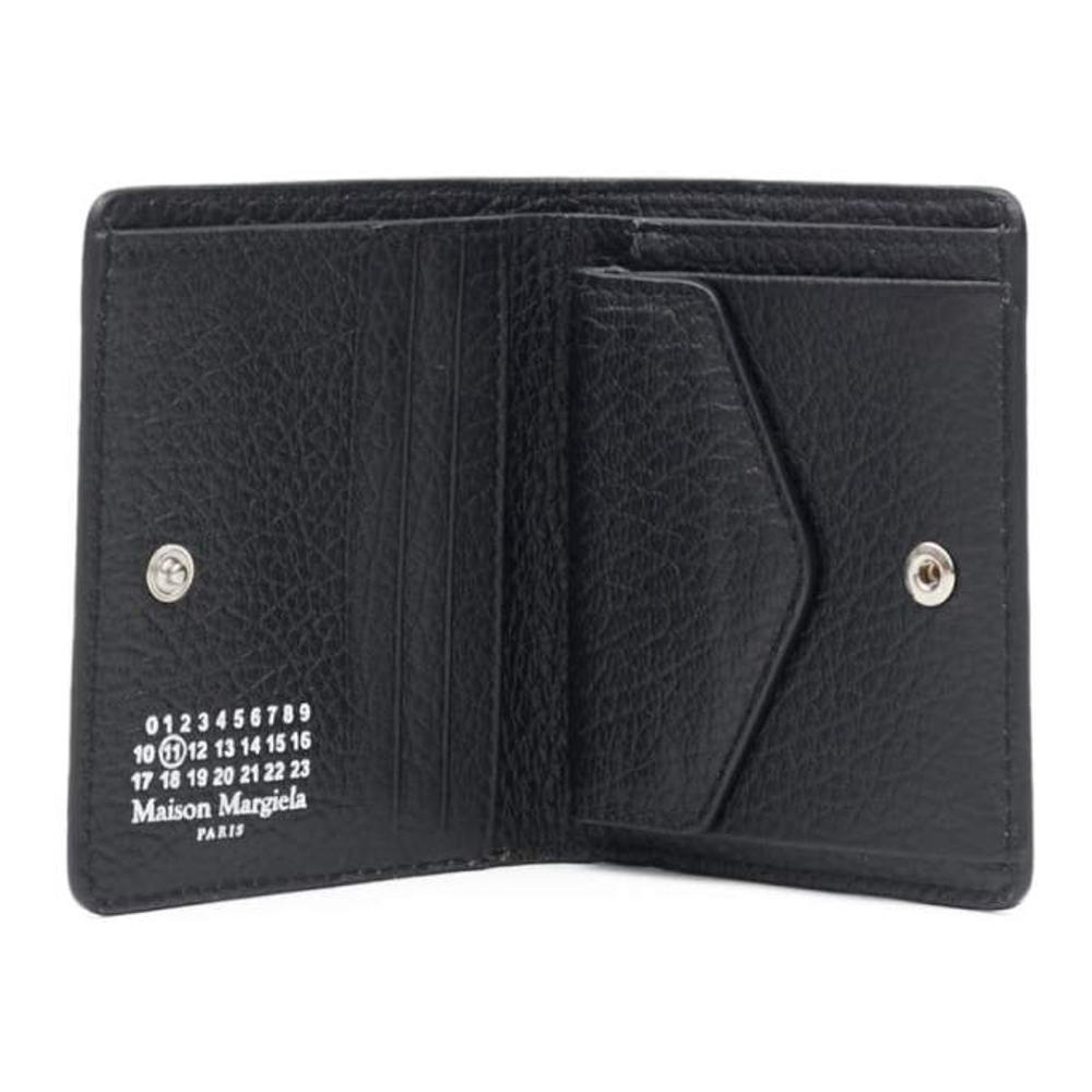 Portefeuille 'Pebbled Bi-Fold'