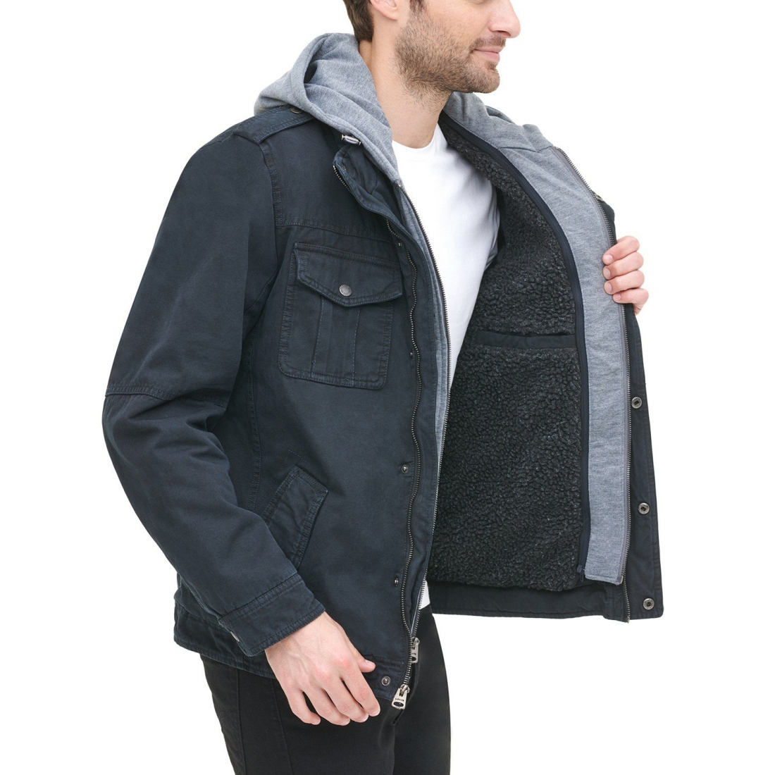 Veste 'Two Pocket Hooded' pour Hommes