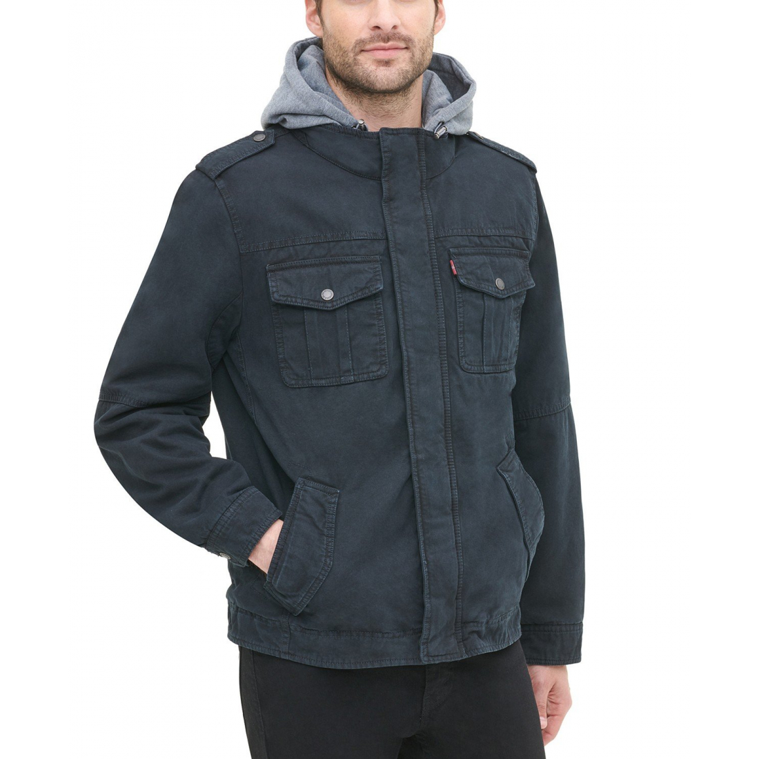 Veste 'Two Pocket Hooded' pour Hommes