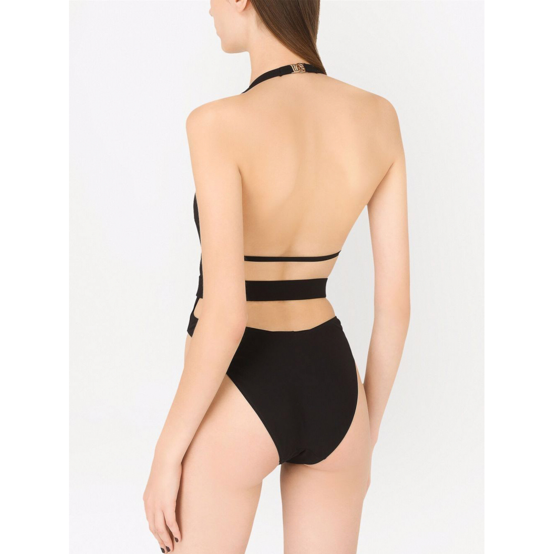 'Logo-Plaque' Badeanzug für Damen