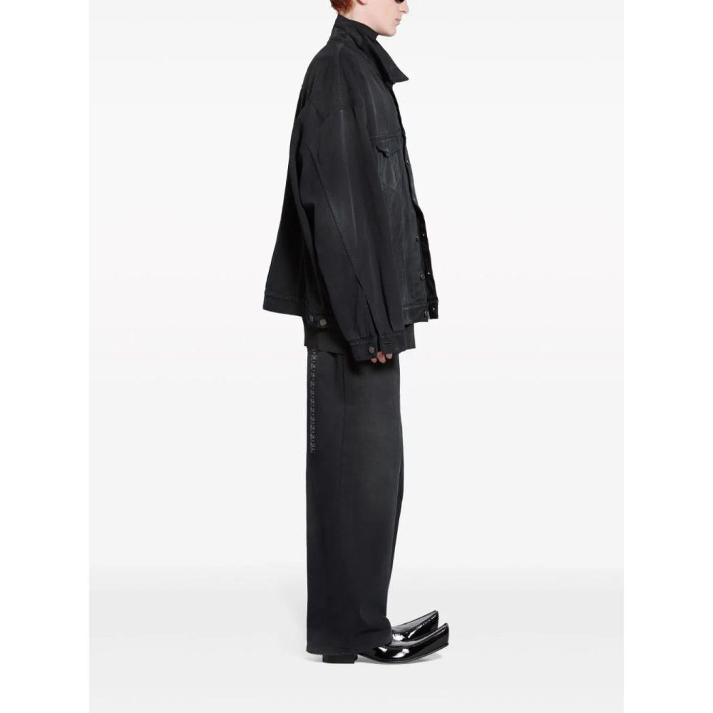 'Size Sticker' Jeansjacke für Herren