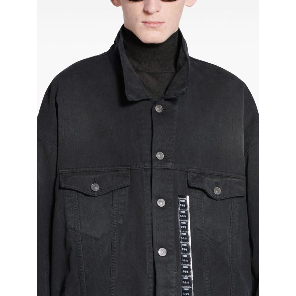 'Size Sticker' Jeansjacke für Herren