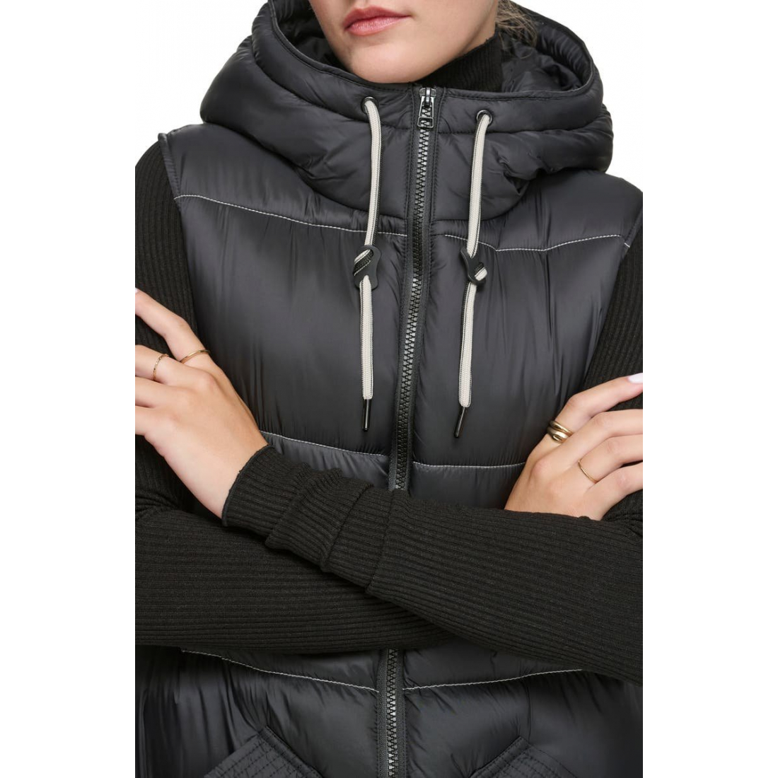 'Kerr Hooded Longline' Puffer-Weste für Damen