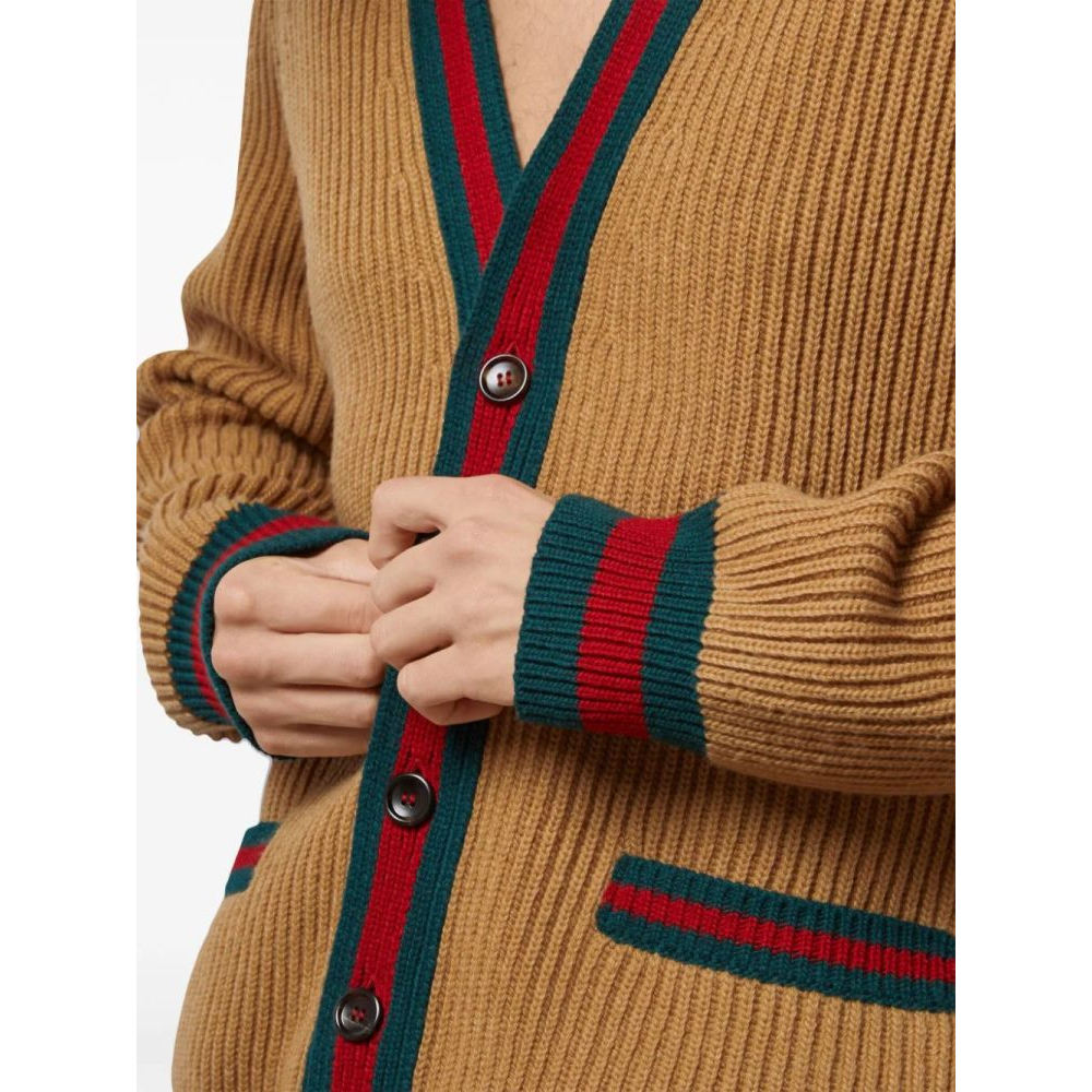 Cardigan 'Web Stripe' pour Hommes