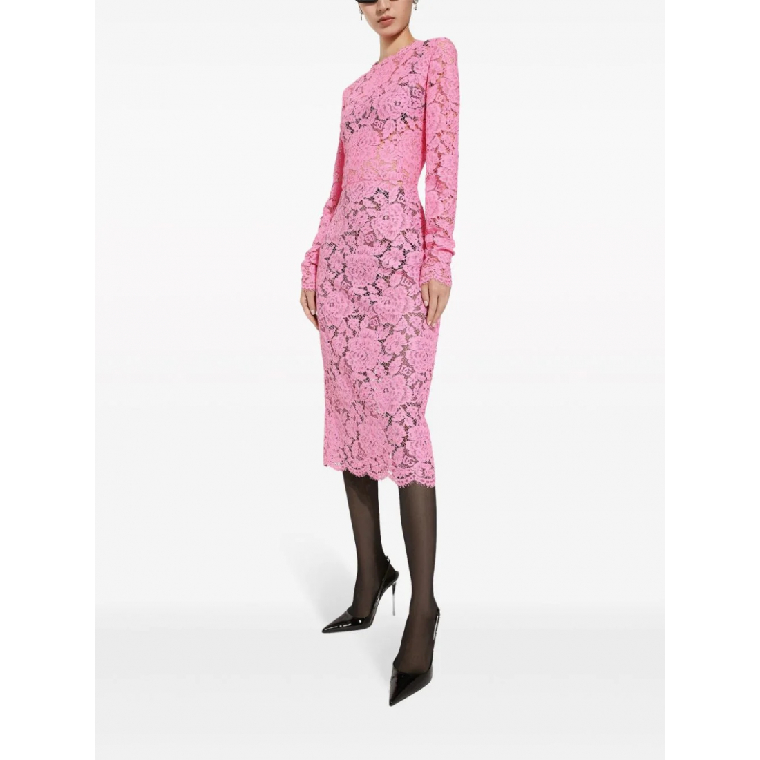 Women's 'Floral-Lace' Midi Dress