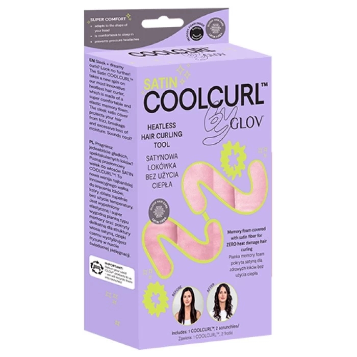 Coolcurl™ Kit Boucles Sans Chaleur 1 Tige À Boucler Satin Et 2 Chouchous