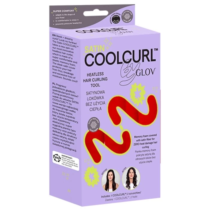 Coolcurl™ Kit Boucles Sans Chaleur 1 Tige À Boucler Satin Et 2 Chouchous