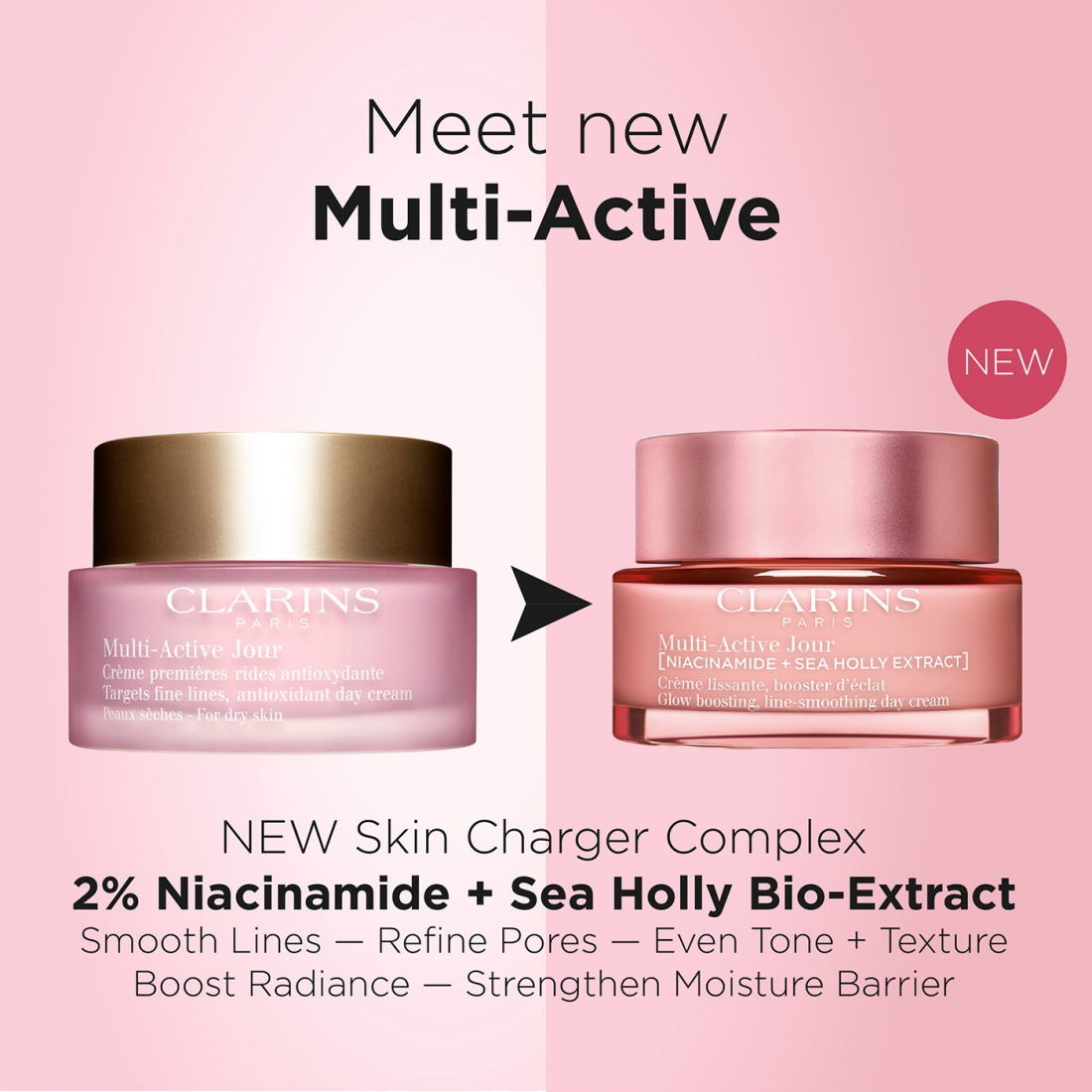 'Multi-Active Jour' Day Cream - Dry skin, 50 ml