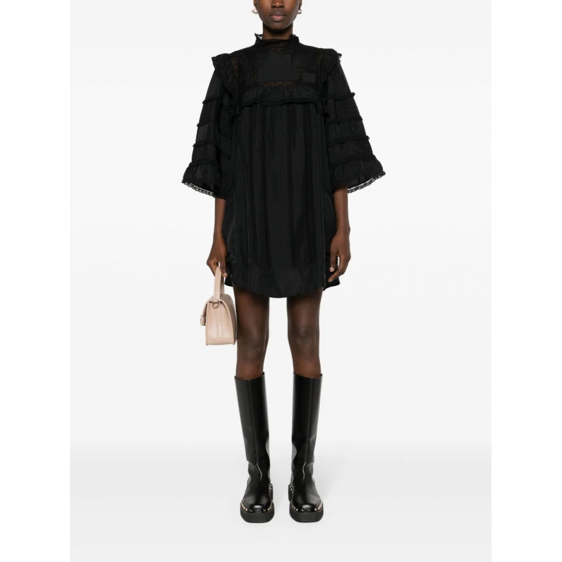 Robe mini 'Pintuck' pour Femmes