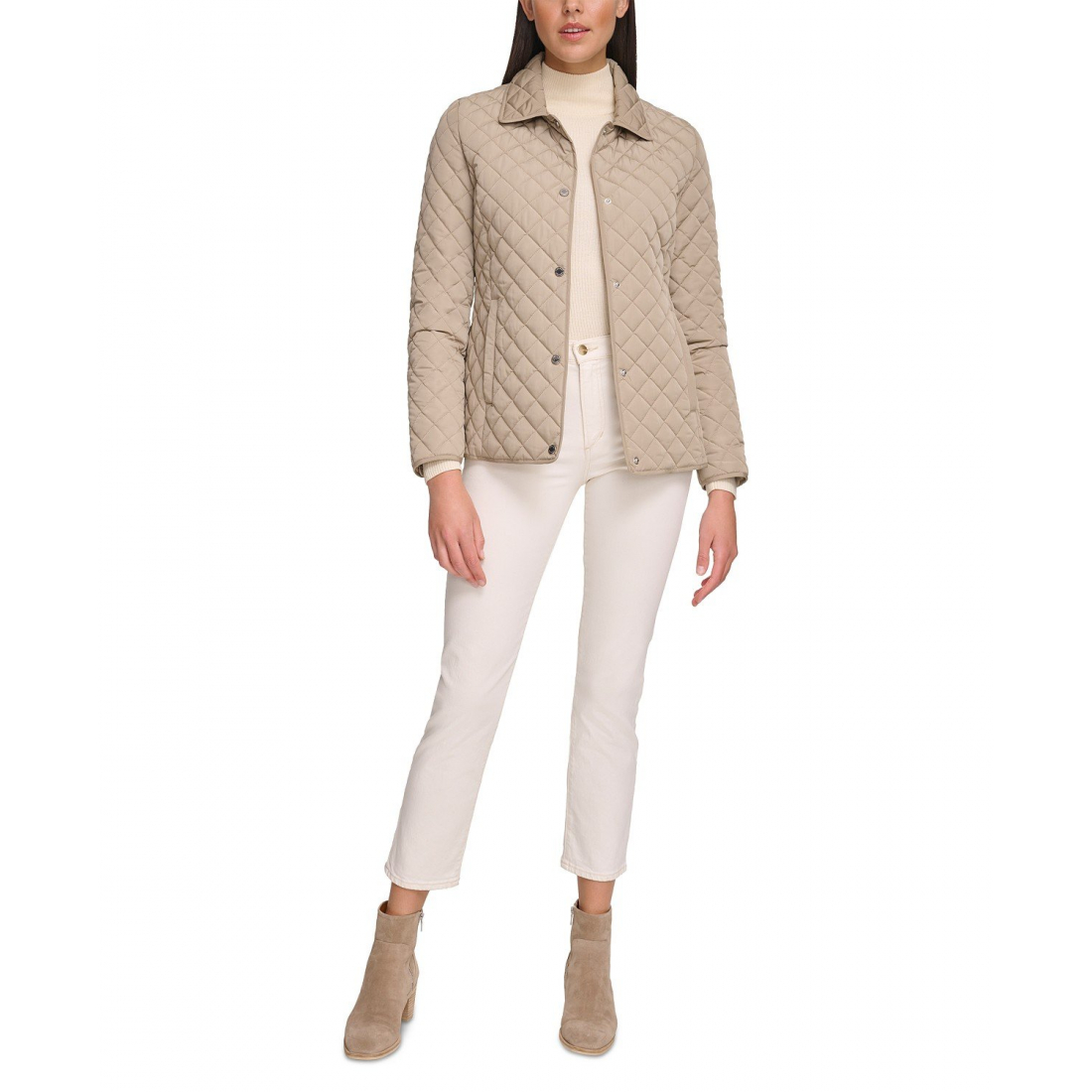 Manteau 'Collared Quilted' pour Femmes