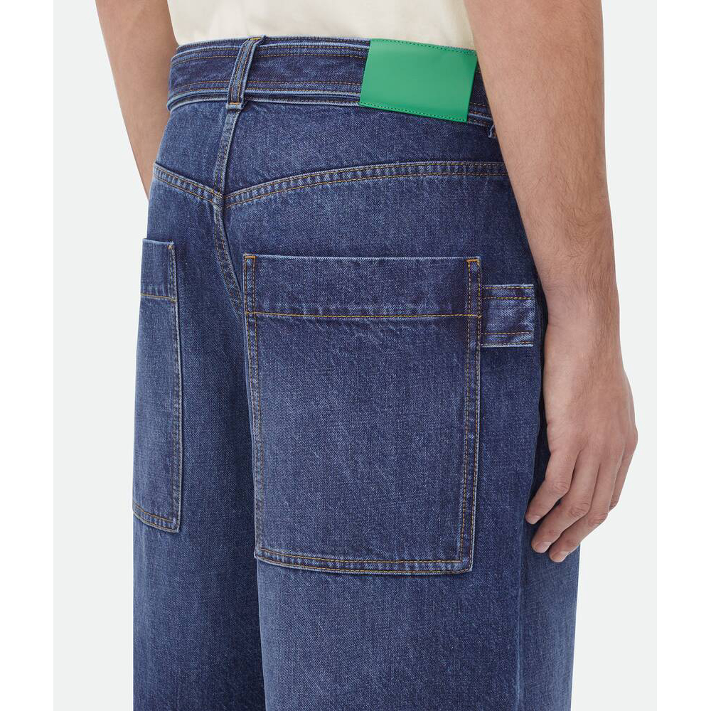 'Belted' Jeansshorts für Herren