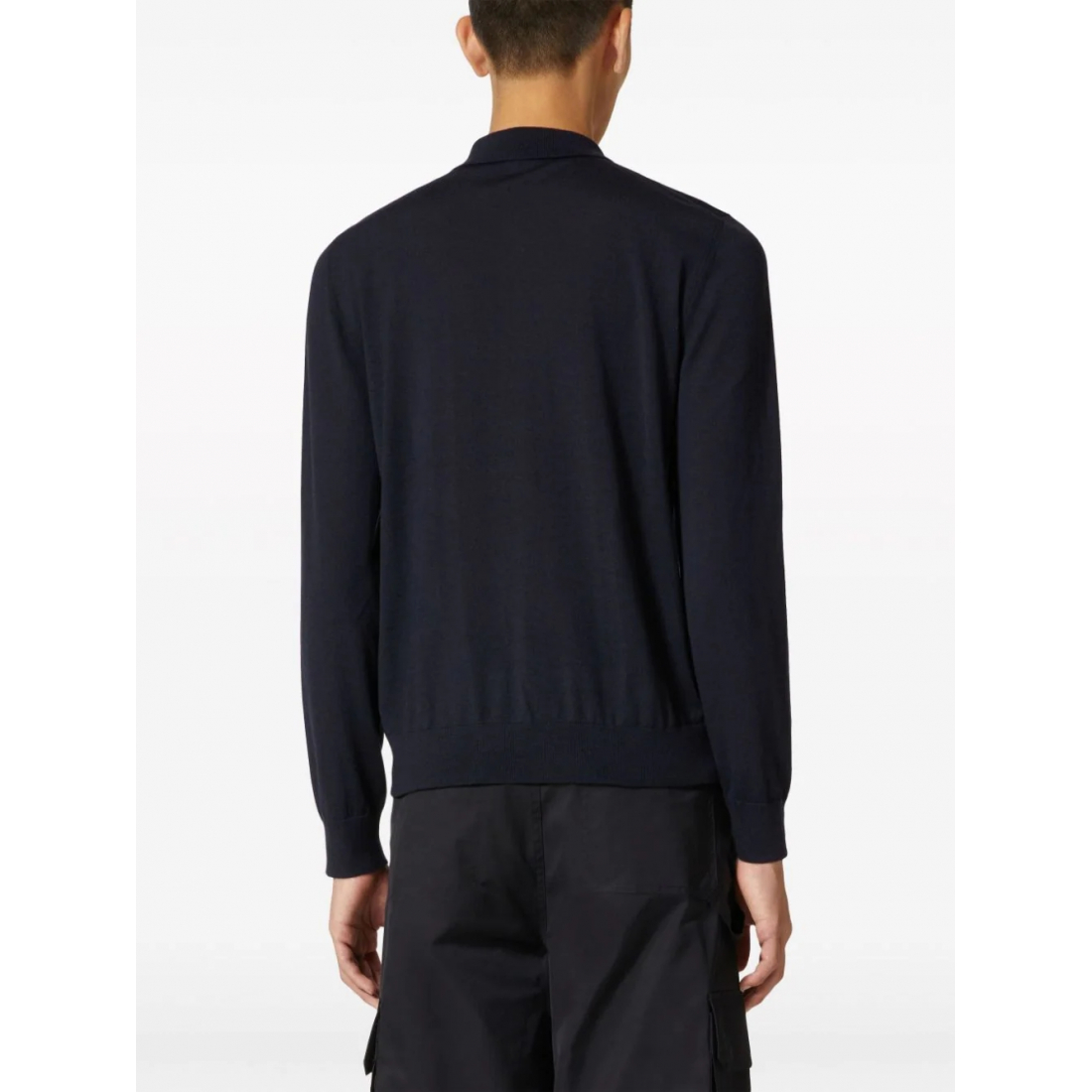 Men's 'VLogo Signature Embroidered' Long-Sleeve Polo Shirt