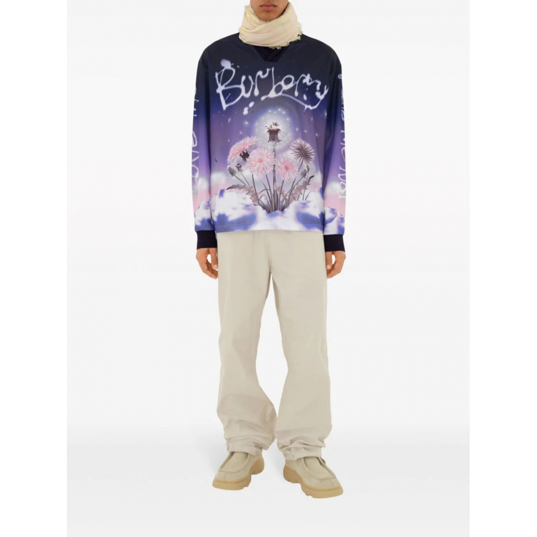 Écharpe en laine 'Checked Reversible' pour Femmes