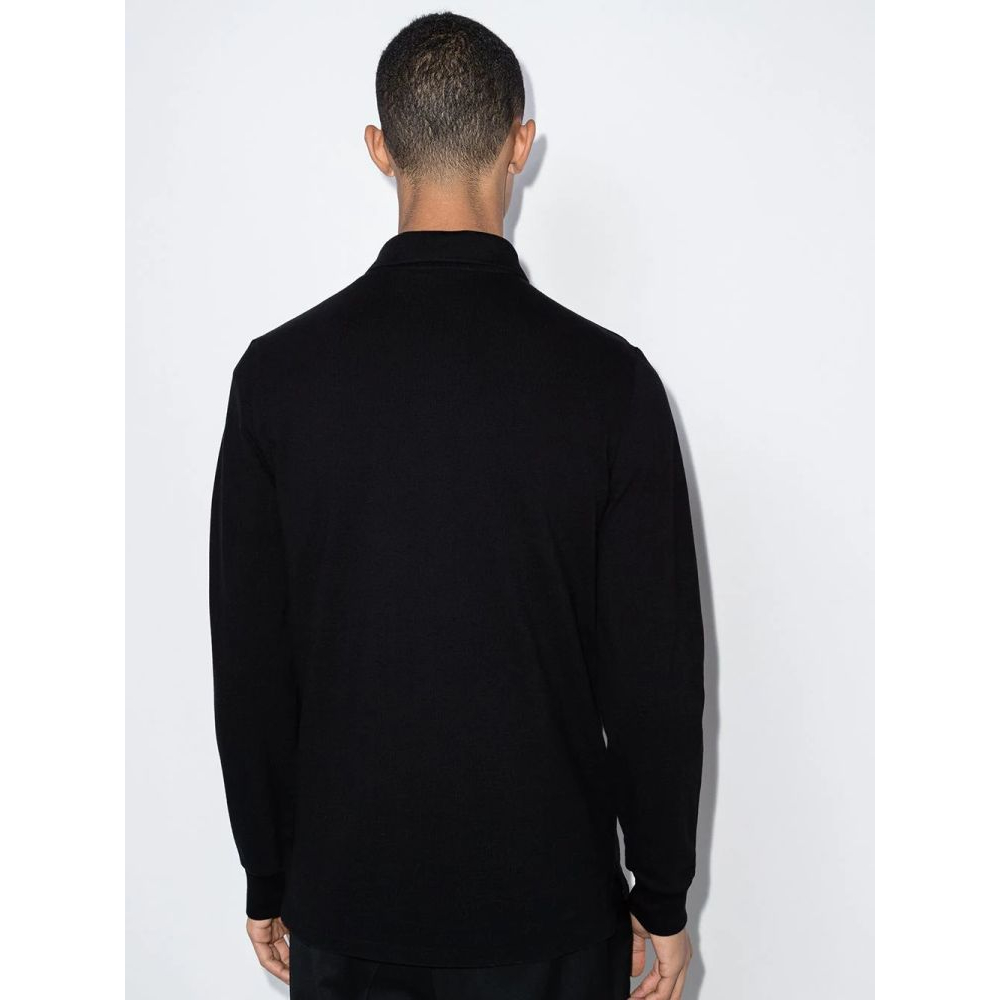 Polo manches longues 'Logo-Embroidered' pour Hommes