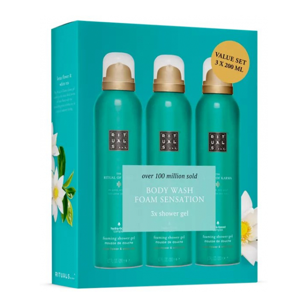 'The Ritual Of Karma Foaming' Shower Gel - 200 ml, 3 Pieces