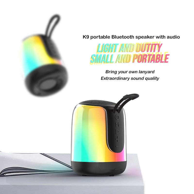 5-Watt-Bluetooth-Lautsprecher mit Dual-Pairing, kraftvollem Bass, Stereoklang und blinkender LED-Beleuchtung