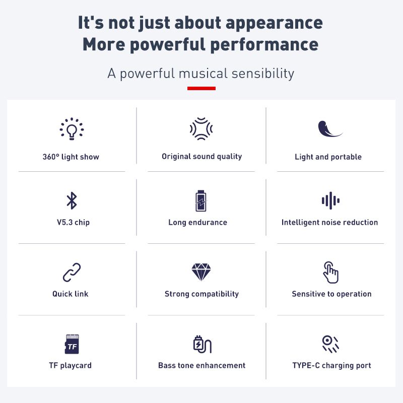 5-Watt-Bluetooth-Lautsprecher mit Dual-Pairing, kraftvollem Bass, Stereoklang und blinkender LED-Beleuchtung