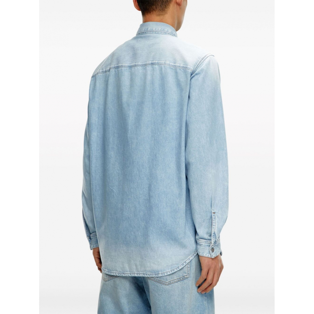 Chemise en Jean 'D-Simply Logo-Embroidered' pour Hommes