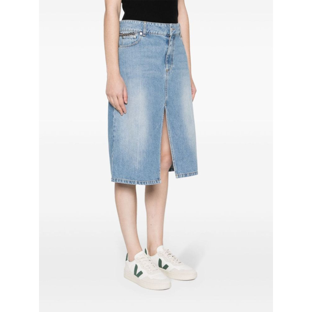 Jupe en Jean 'Iconic Falabella Chain-Link' pour Femmes