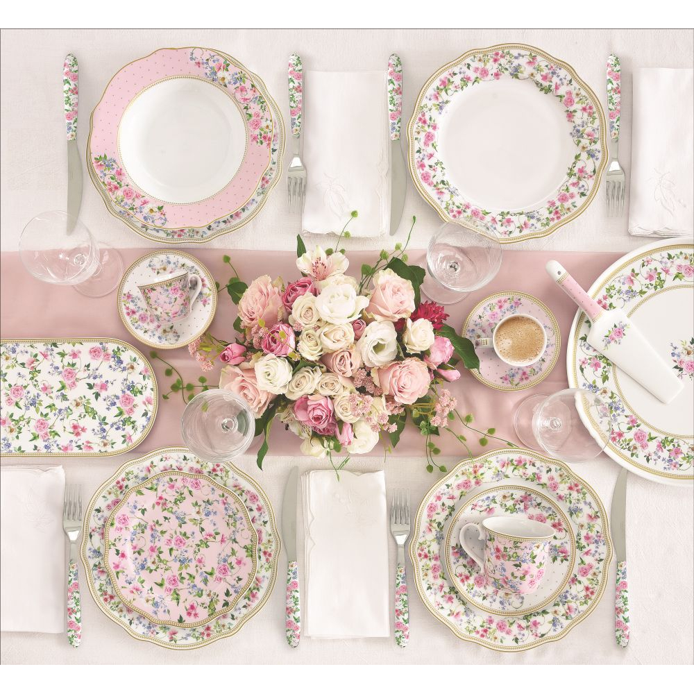 Set 6 Porcelain Side Plates Ø 20 cm Garden Joy - Vers.B