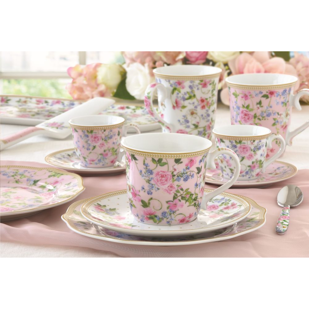 Set 6 Porcelain Side Plates Ø 20 cm Garden Joy - Vers.B