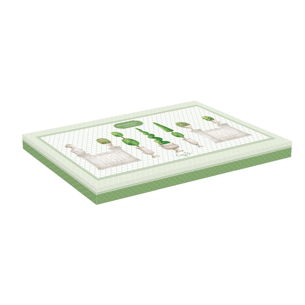 Servierplatte Aus Porzellan, 35 x 15 cm, In Farbbox, Topiary