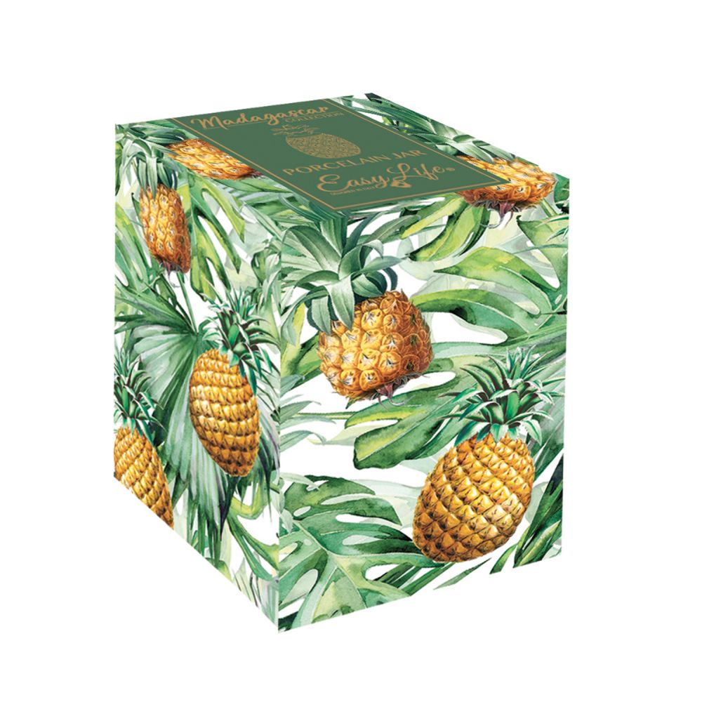 Ananasförmiges Gefäß, 9 x 9 x 15 cm (Höhe), Aus Porzellan, In Weißer Verpackung