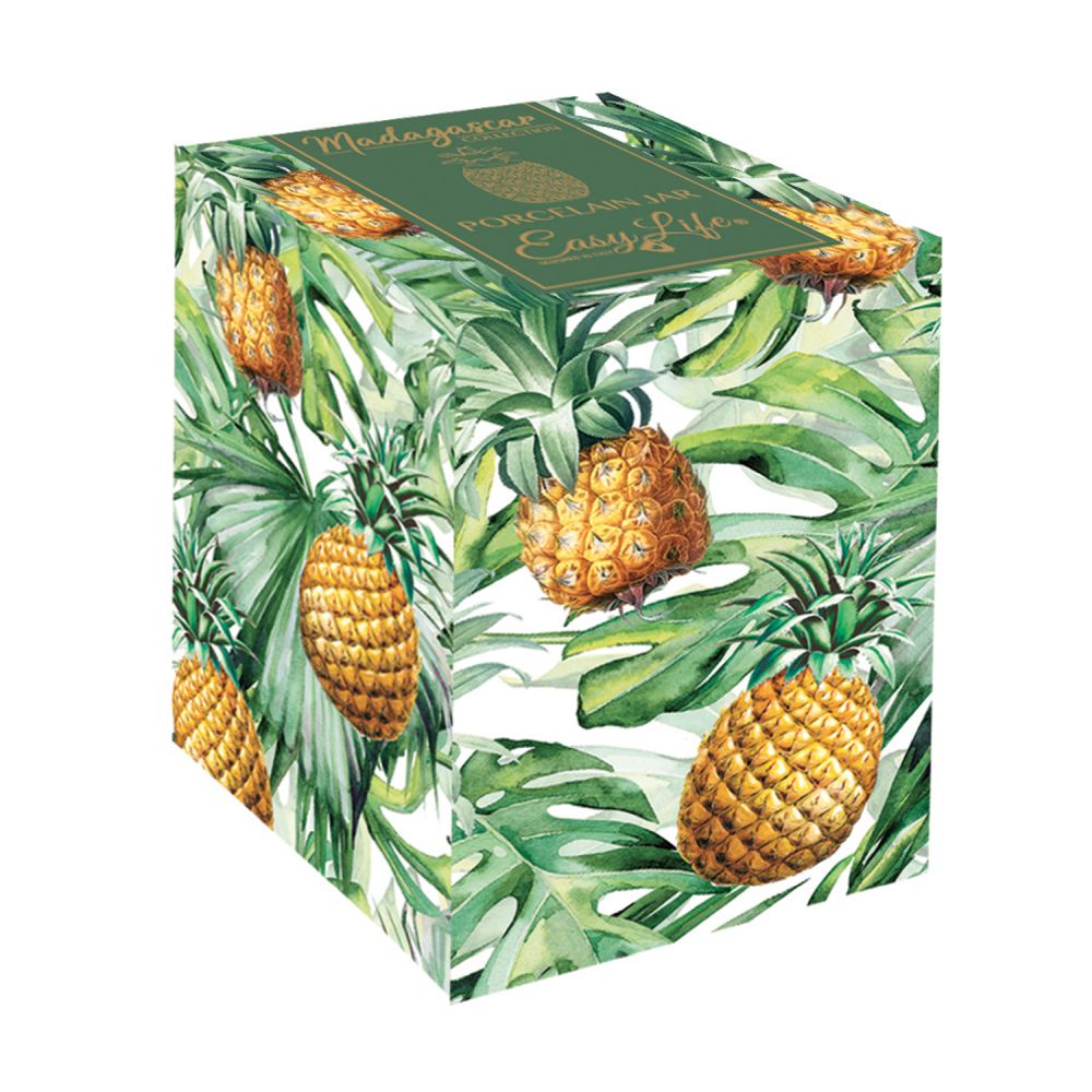 Ananasförmiges Gefäß, 11 x 11 x 18 cm (Höhe), Aus Porzellan, In Weißer Verpackung