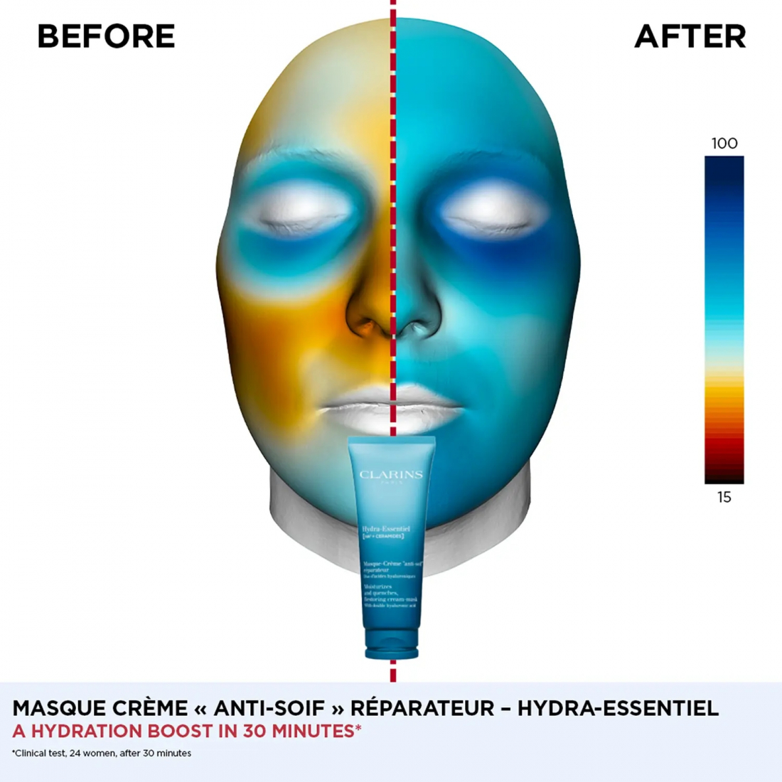 Masque crème 'Hydra-Essentiel (HA²) Réparateur' - 75 ml