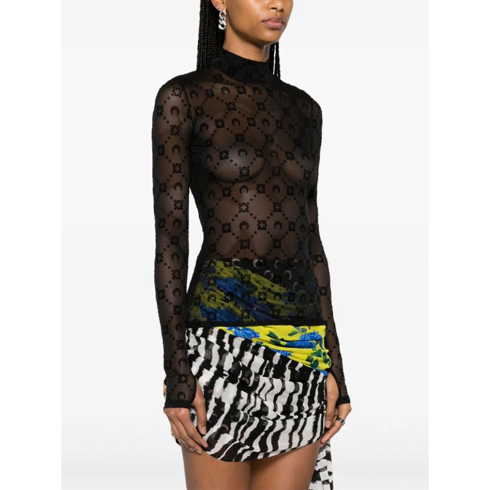 Top à manches longues 'Moonogram' pour Femmes