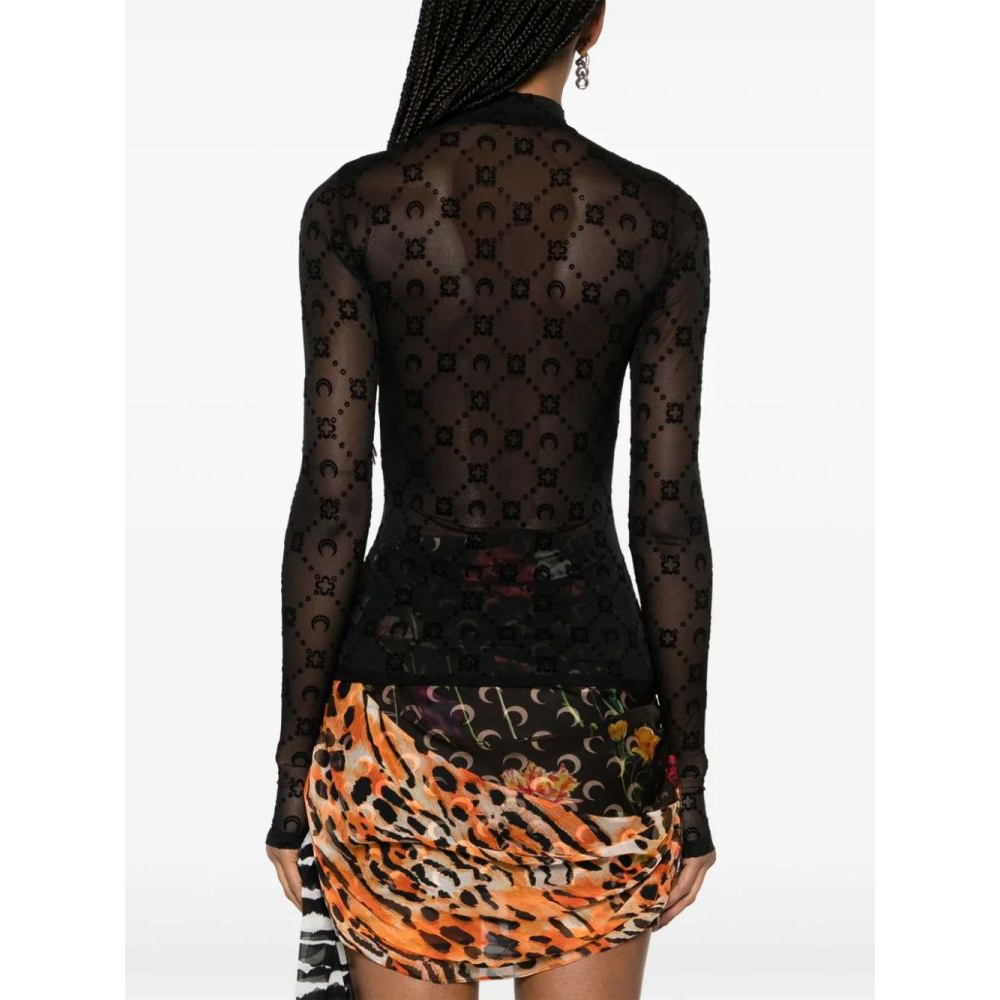 Top à manches longues 'Moonogram' pour Femmes