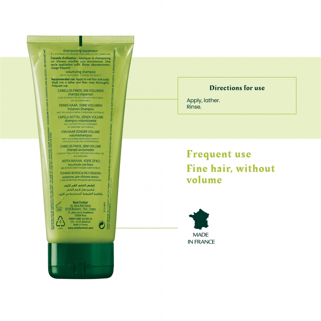 Shampoing 'Volumea Expanseur' - 200 ml, 2 Pièces