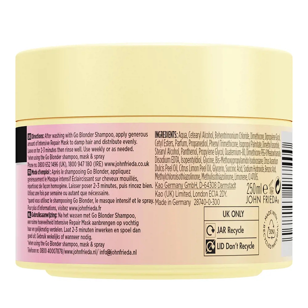 'Go Blonder Intensive Repair' Hair Mask - 100 ml