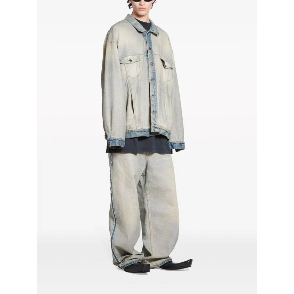 'Washed' Jeansjacke für Herren