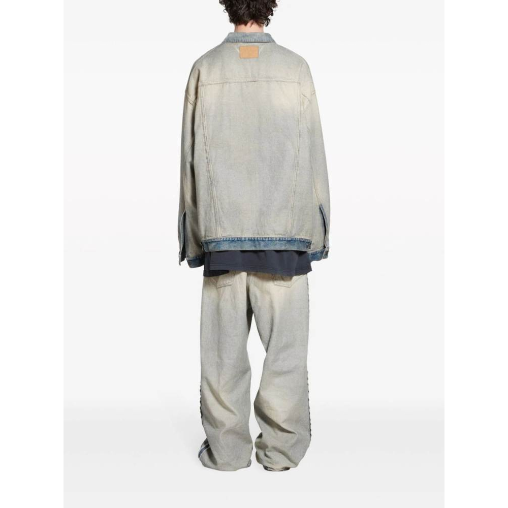 'Washed' Jeansjacke für Herren