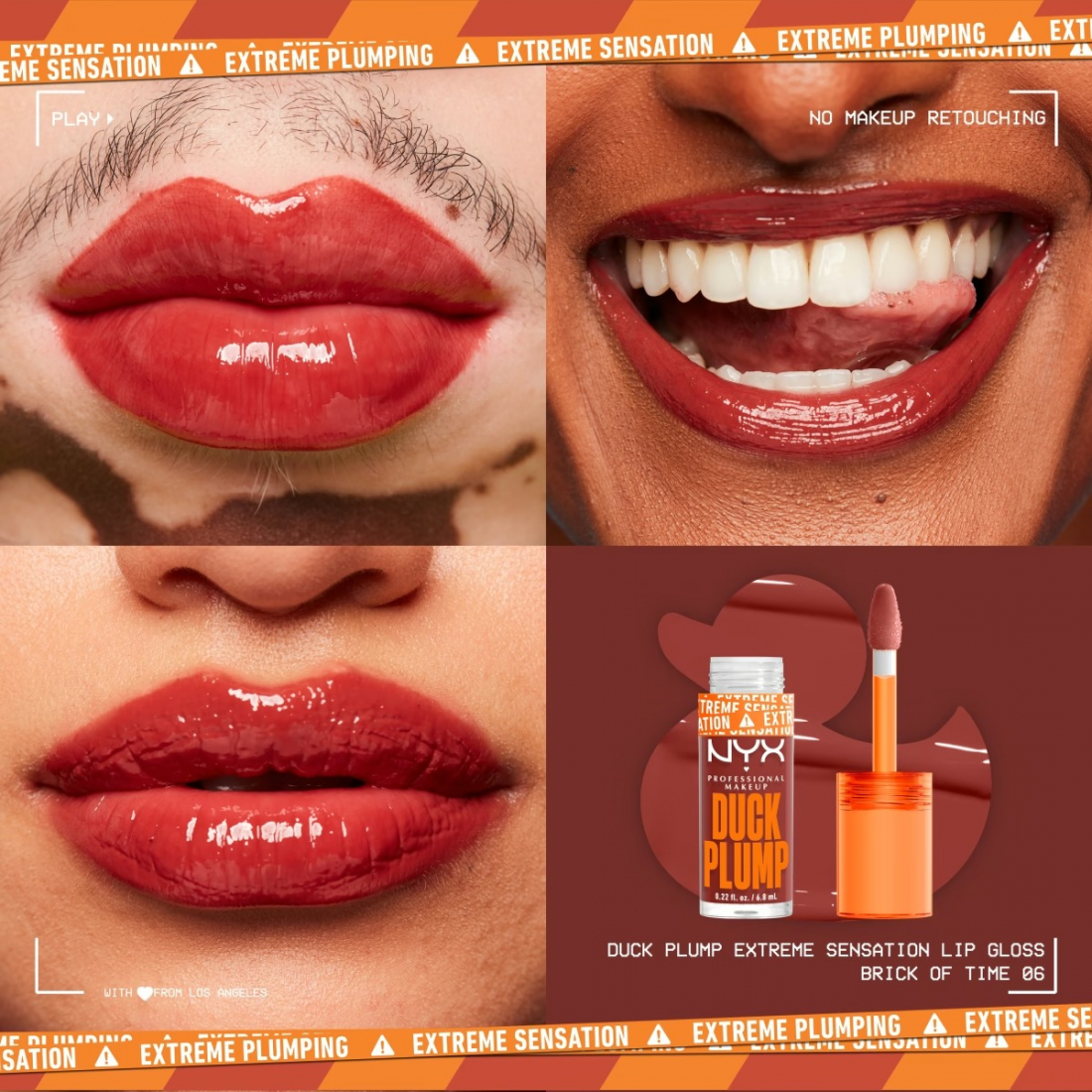 'Duck Plump High Pigment Plumping' Lip Gloss - 06 Brick Of Time 7 ml