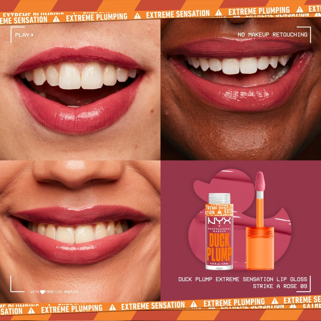 Gloss 'Duck Plump High Pigment Plumping' - 09 Strike A Rose 7 ml