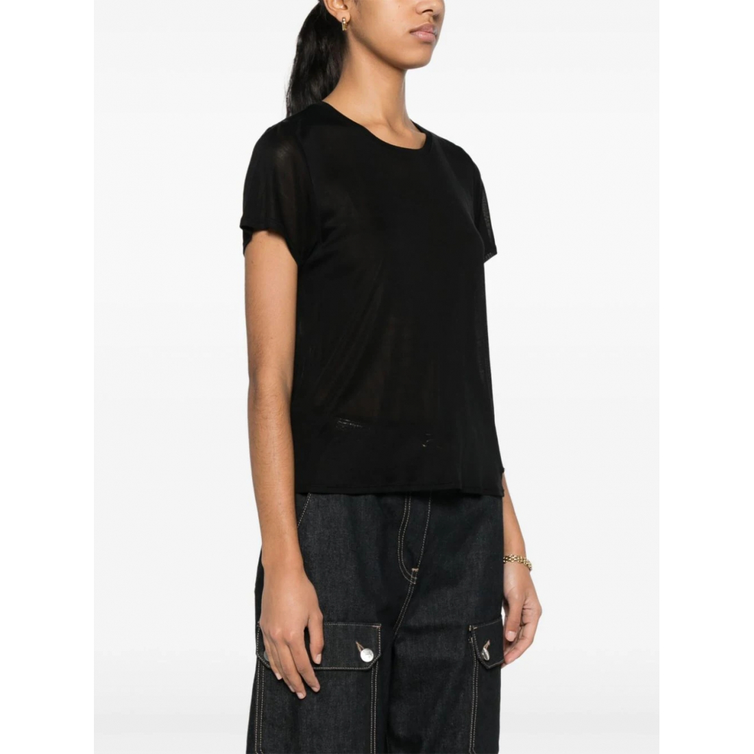 T-shirt 'Logo-Plaque' pour Femmes