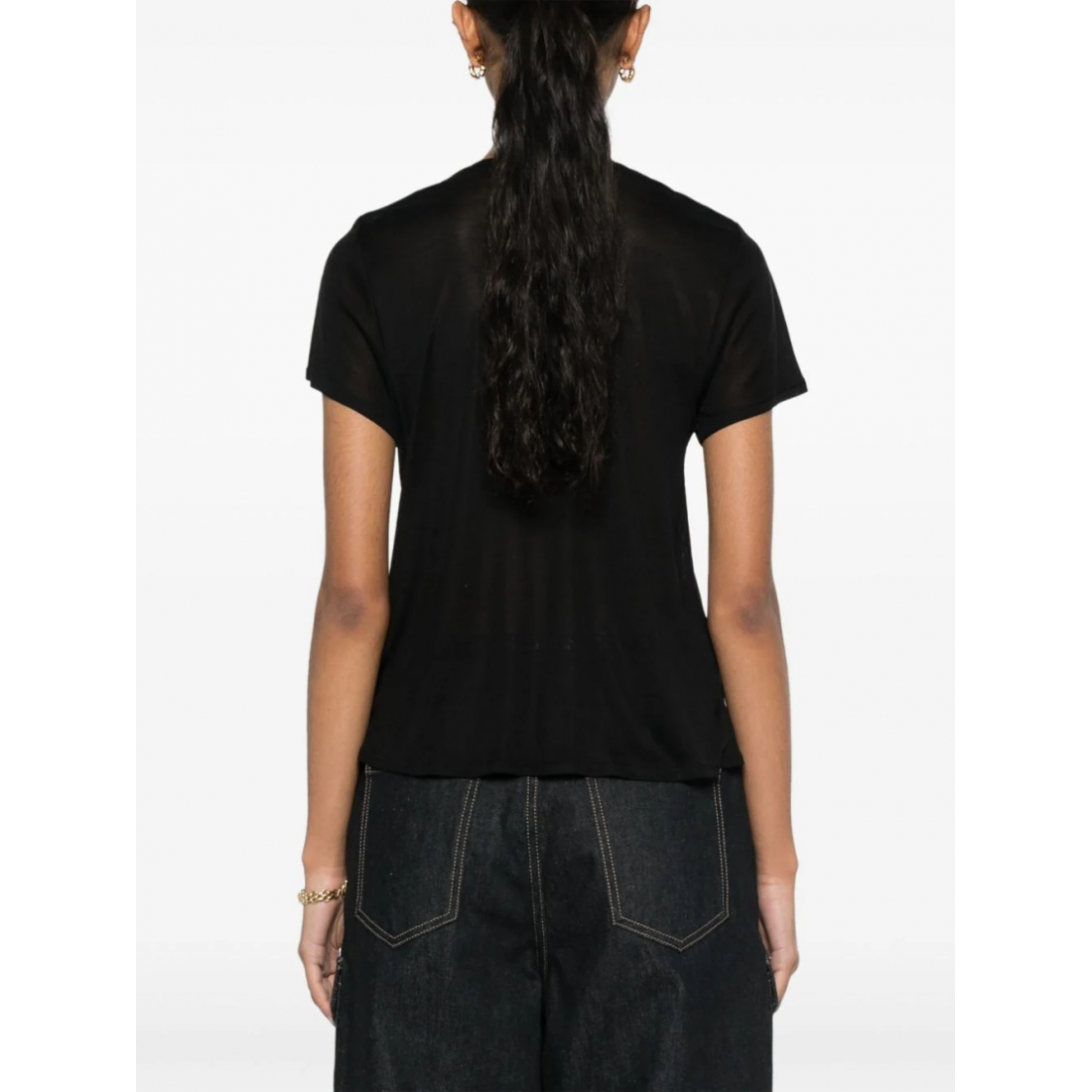 T-shirt 'Logo-Plaque' pour Femmes