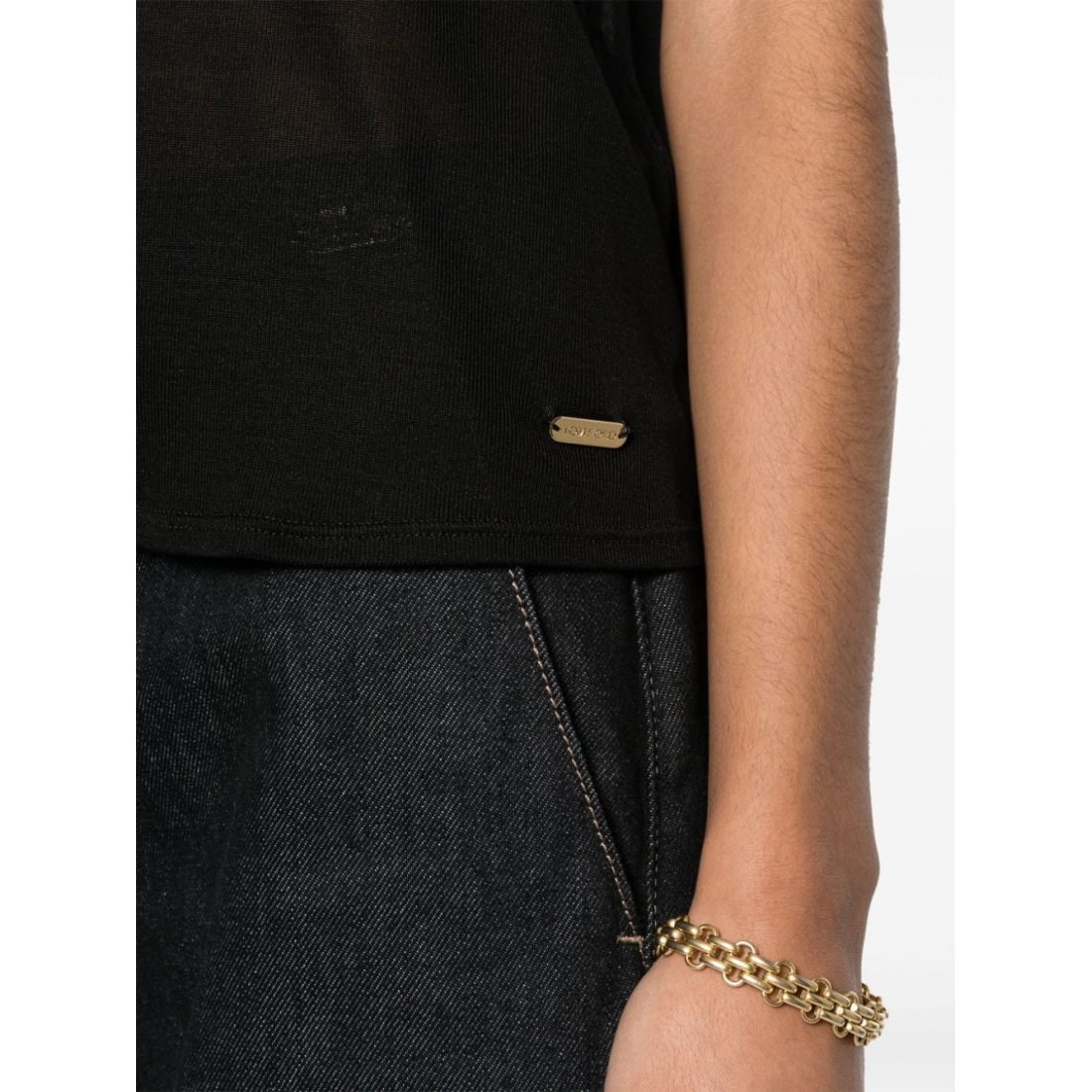 T-shirt 'Logo-Plaque' pour Femmes