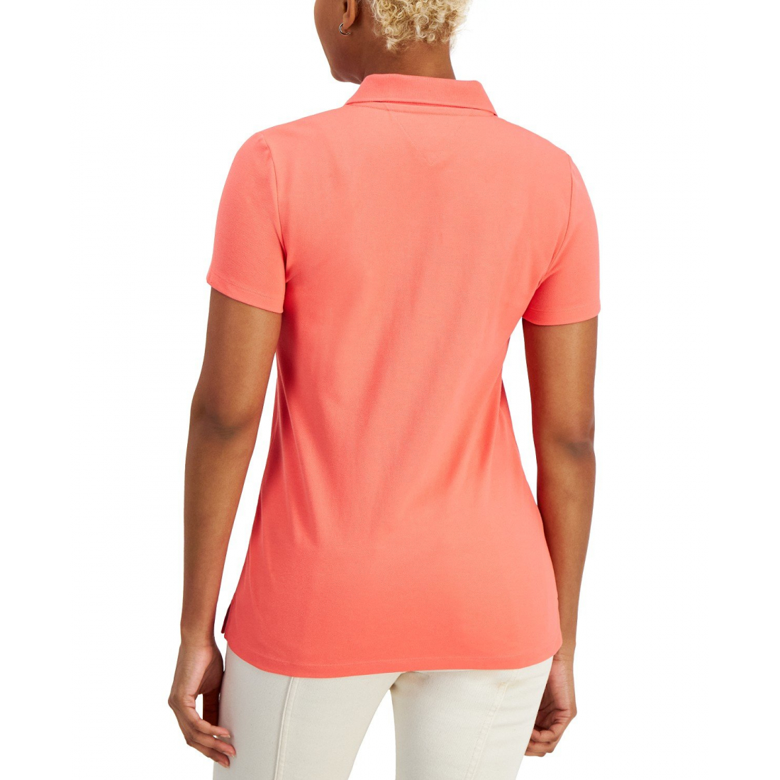 'Solid Short-Sleeve' Polohemd für Damen