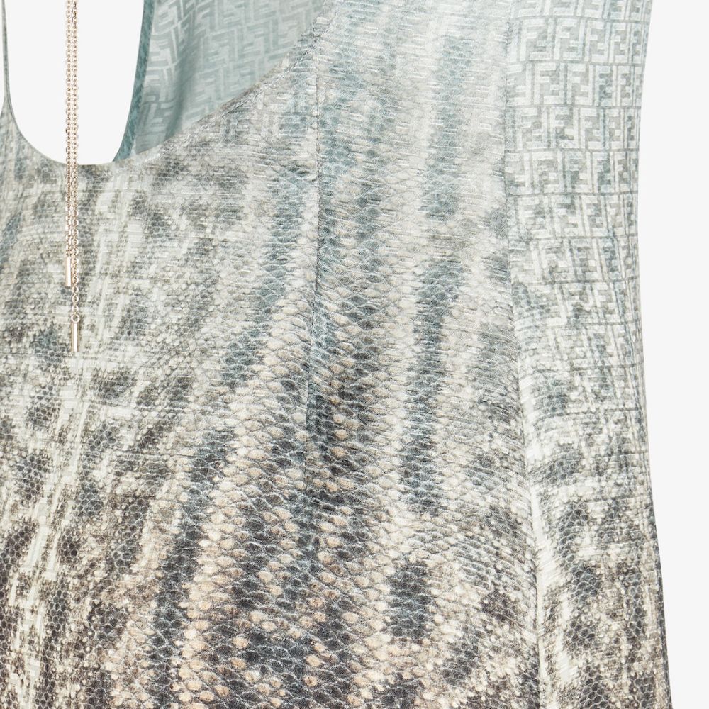 Women's 'FF-Jacquard Snake' Maxi Dress