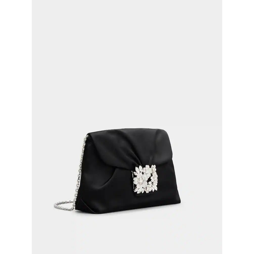 Women's 'Bouquet Strass Buckle Drape' Clutch Bag