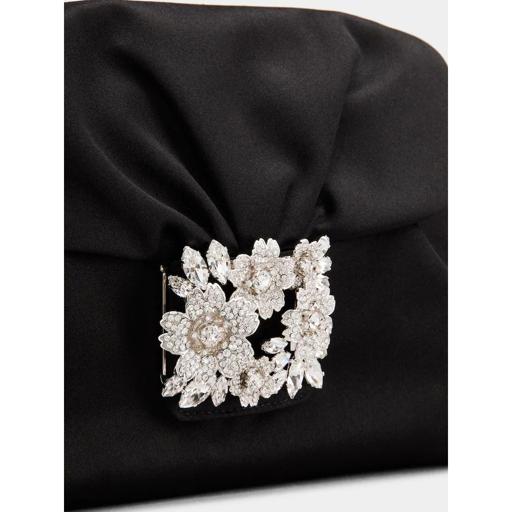 Women's 'Bouquet Strass Buckle Drape' Clutch Bag