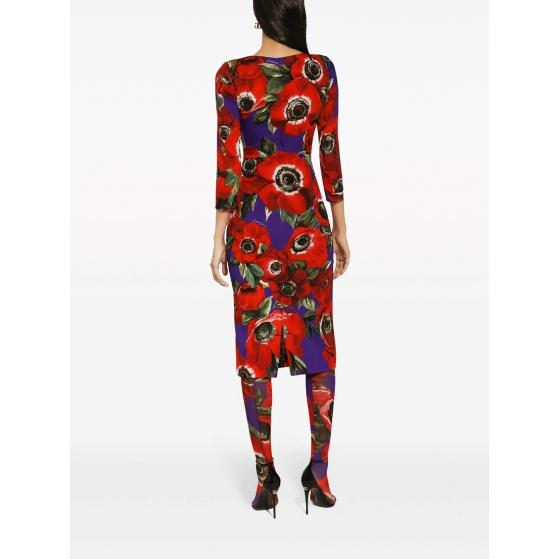 Women's 'Poppy-Print' Midi Dress